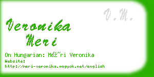 veronika meri business card